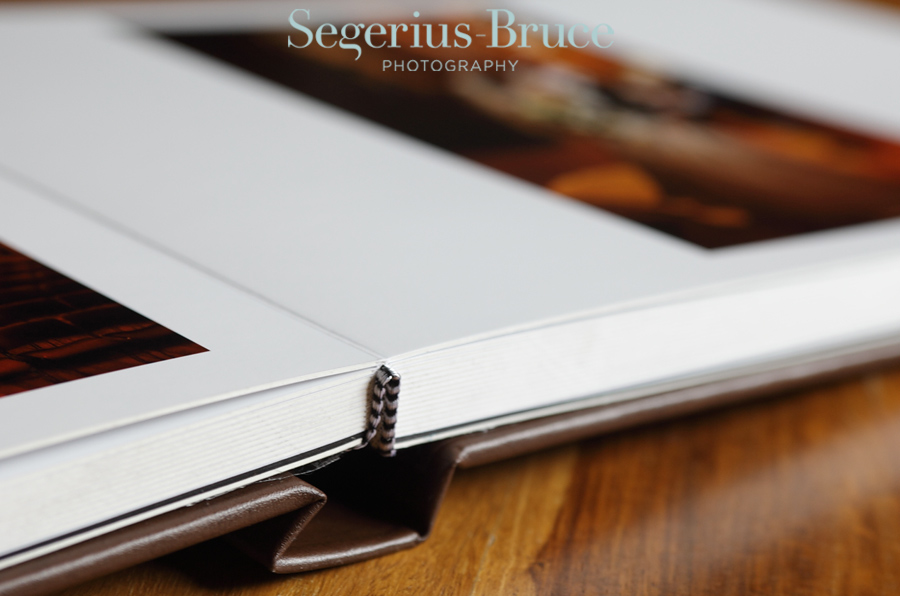 Flushmount wedding album by Segerius Bruce Photography