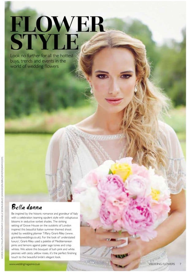 1 Wedding Flowers Magazine Style Bridal Fashion Shoot Grove House (1)