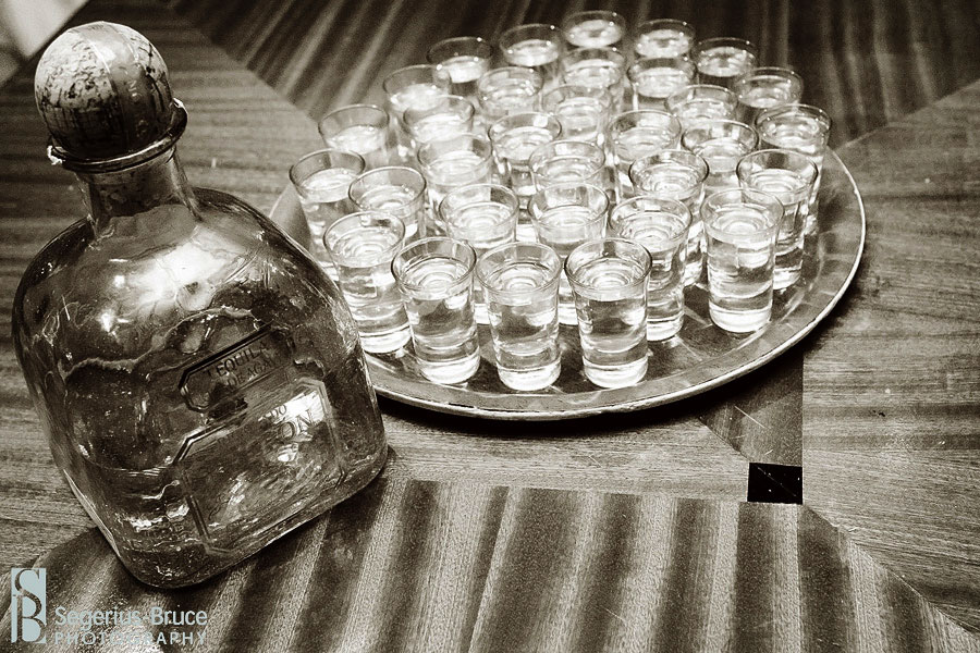 Patrone Tequila used in place of wedding cake!