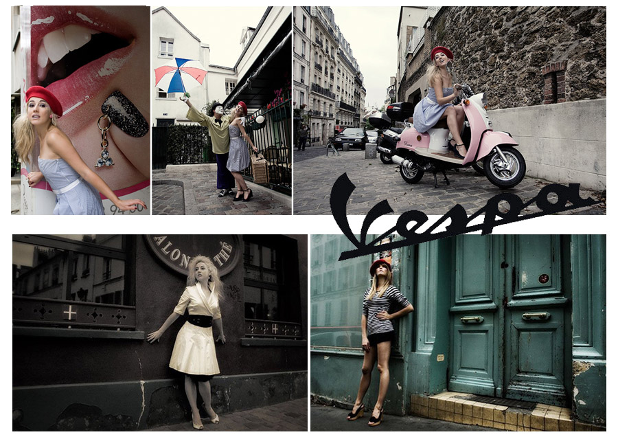 See what you can find along the way, like this pink Vespa Paris Pre-Wedding Shoot