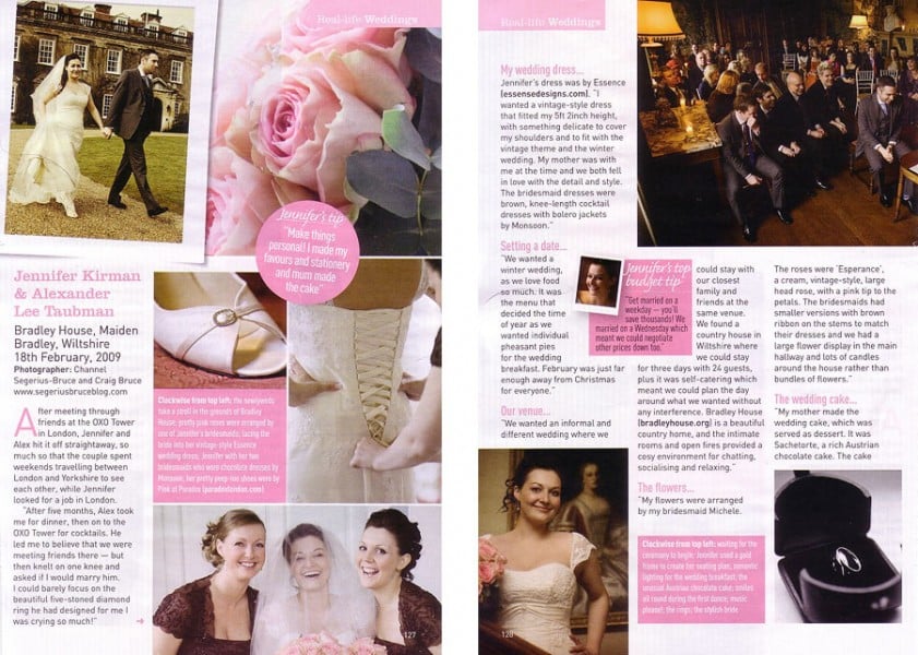 Bradley House Wiltshire wedding in Perfect Wedding Magazine Bradley House Wiltshire wedding in Perfect Wedding Magazine