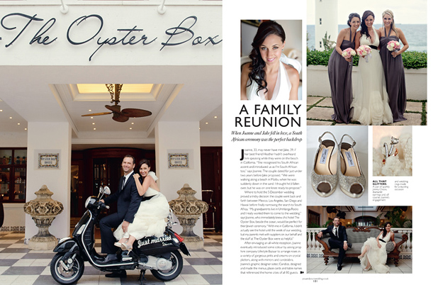Jewish Wedding at The Oyster Box Durban published in You & Your Wedding