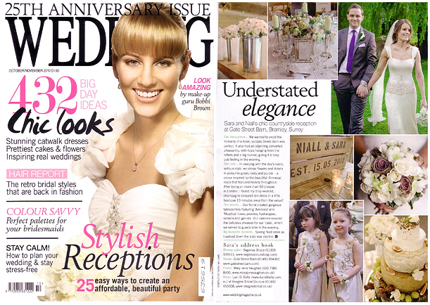 We have been published in the 25th Anniversary issue of Wedding Magazine