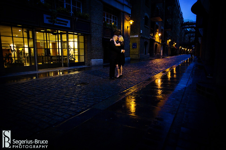 Night Photography Engagement Session London