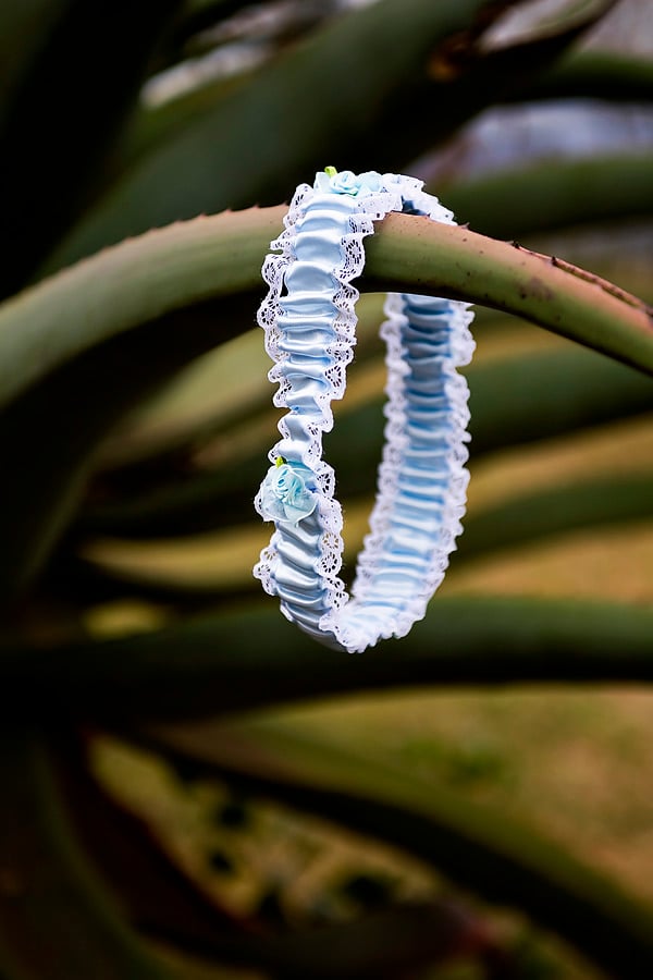 Wedding Garter Something blue wedding garter
