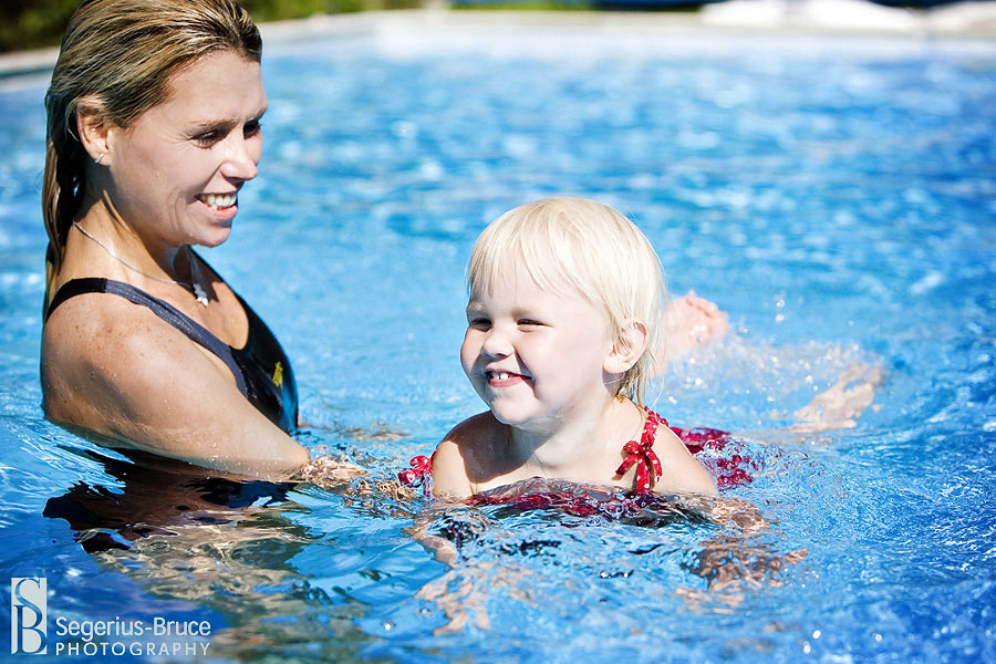Baby photography of baby swimming in Brighton and Hove