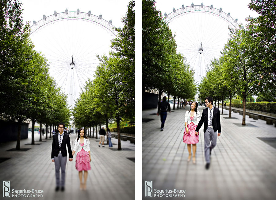 Chinese photo session by the London Eye