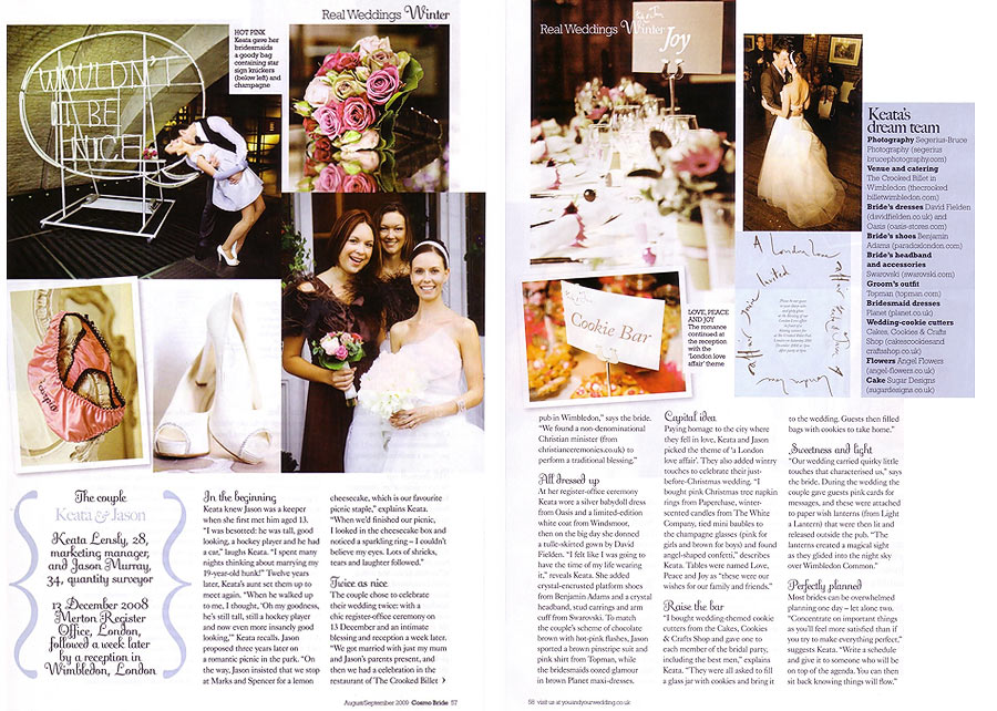 Keata and Jason\'s real wedding feature