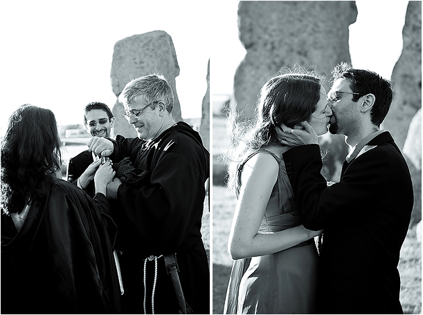 wedding handfastening ceremony at Stonehenge