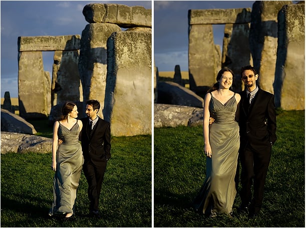 wedding handfastening ceremony at Stonehenge