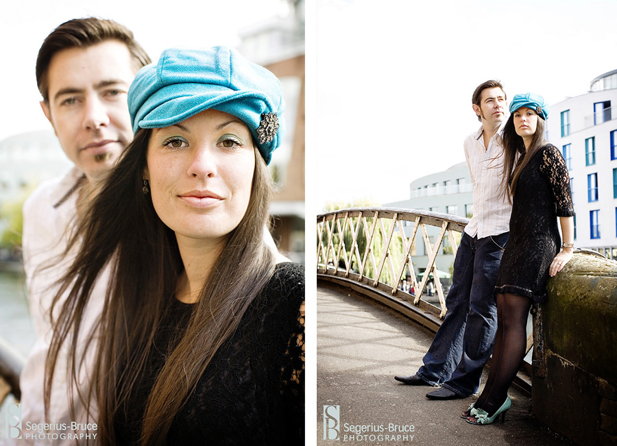 modern editorial style engagement photography in London