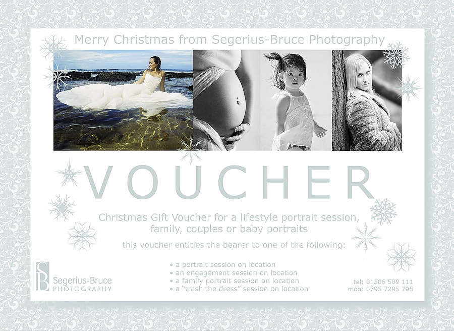 Photography Gift Voucher for Christmas Gift