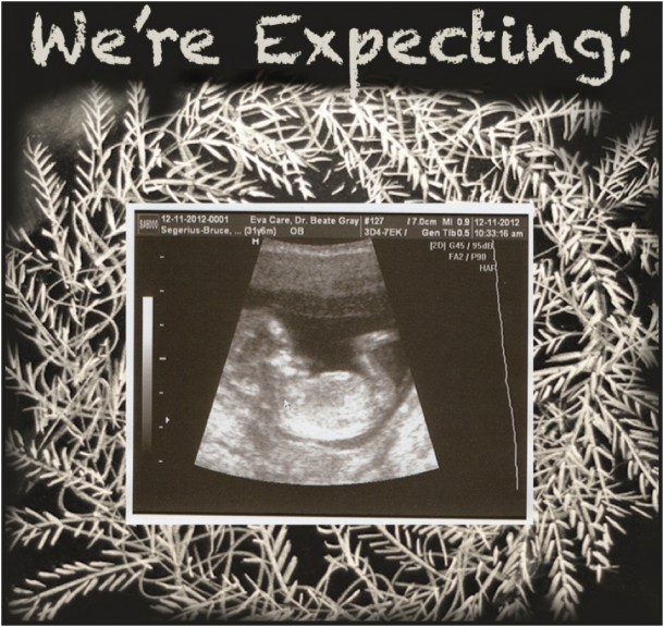 we're expecting a baby