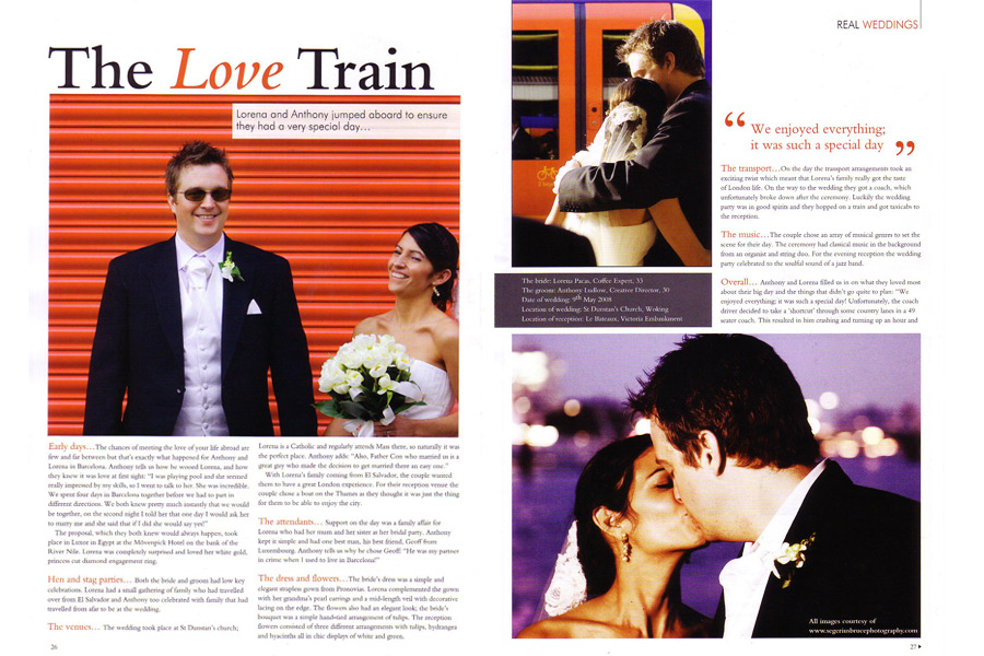 Your Surrey Wedding Magazine - Real Wedding Feature
